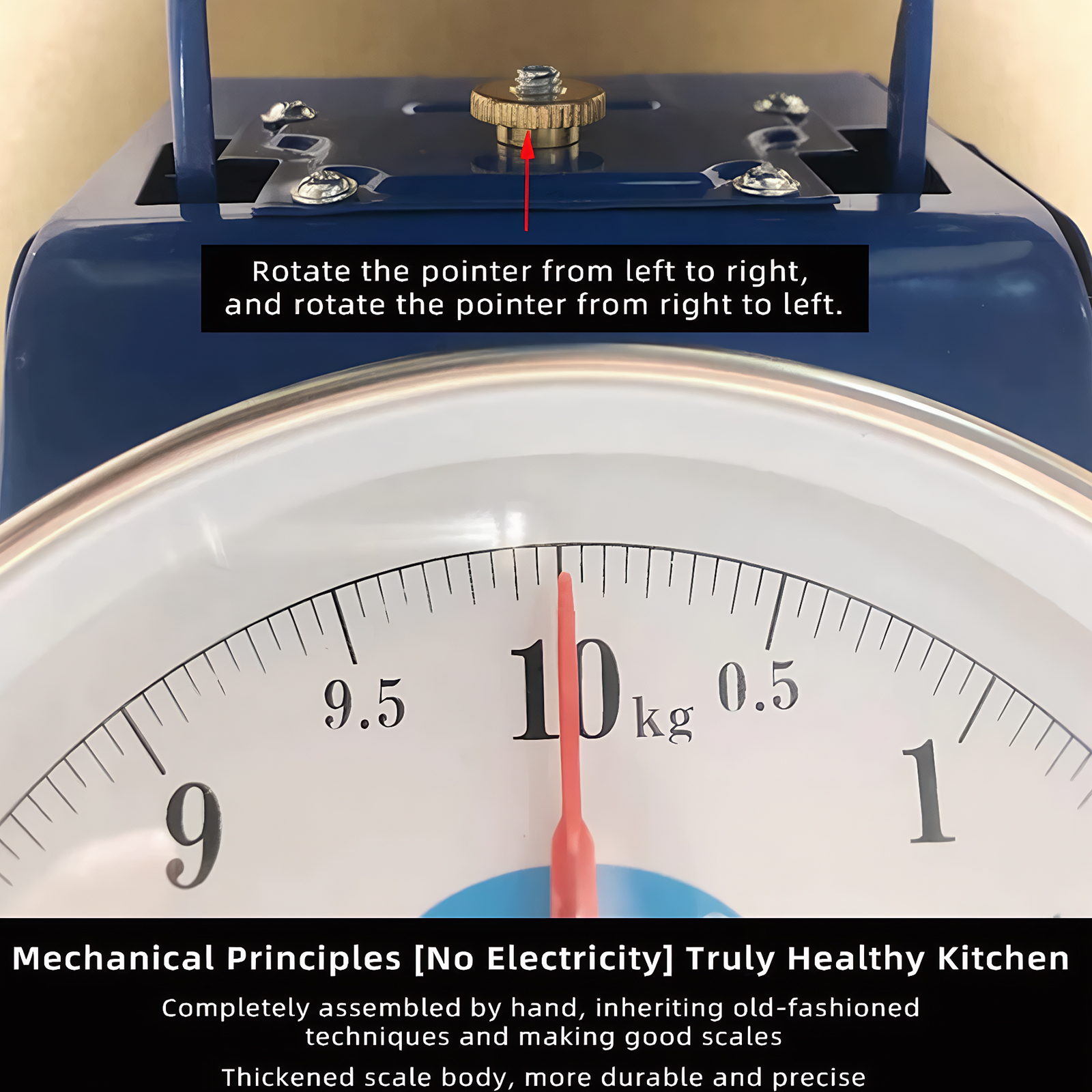Meal Prep Menu - 10Kg Stainless Steel Vintage Scale with