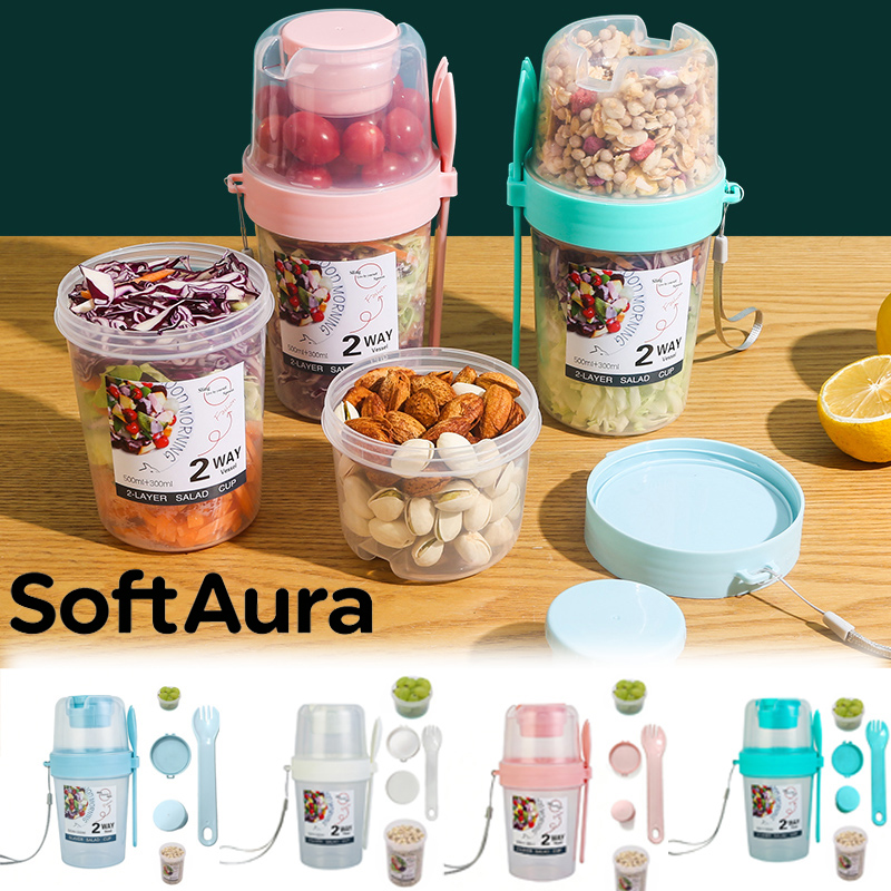 Meal Prep Kit - SoftAura Breakfast On The Go Cups