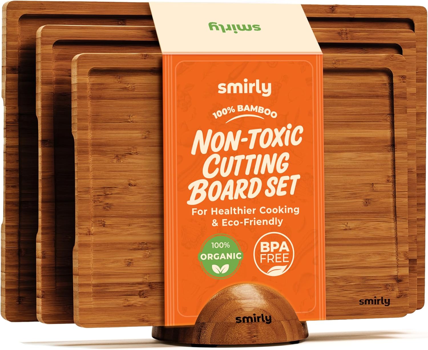 Meal Prep For Cutting - Bamboo Cutting Board Set of 3