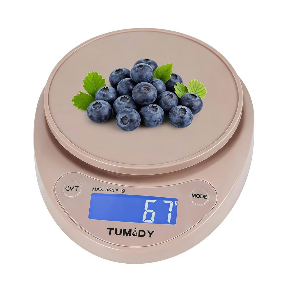 Meal Prep Keto - Compact Digital Kitchen Scale - 11lb/5kg