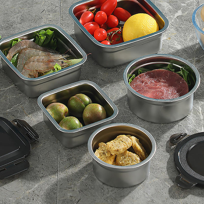 Meal Prep Kit - Stainless Steel Food Container Fresh Keeping