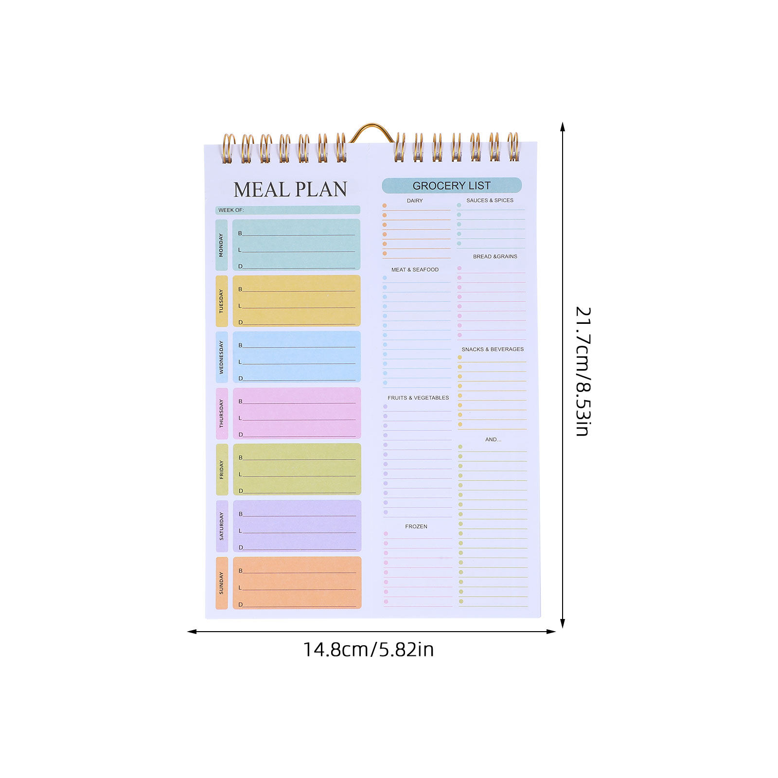 Weekly Meal Planner Notebook A - Meal Prep Menu ulasan dan harga