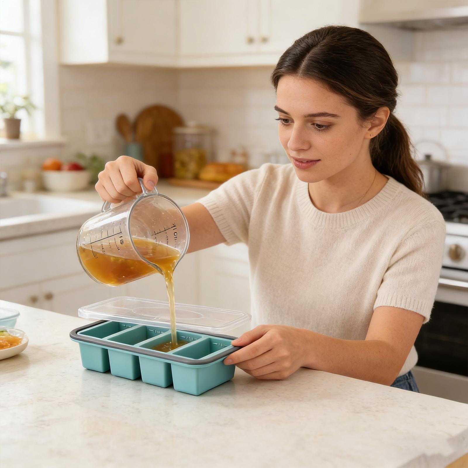 Silicone Freezer Molds Reusabl - Meal Prep Rice ulasan dan harga