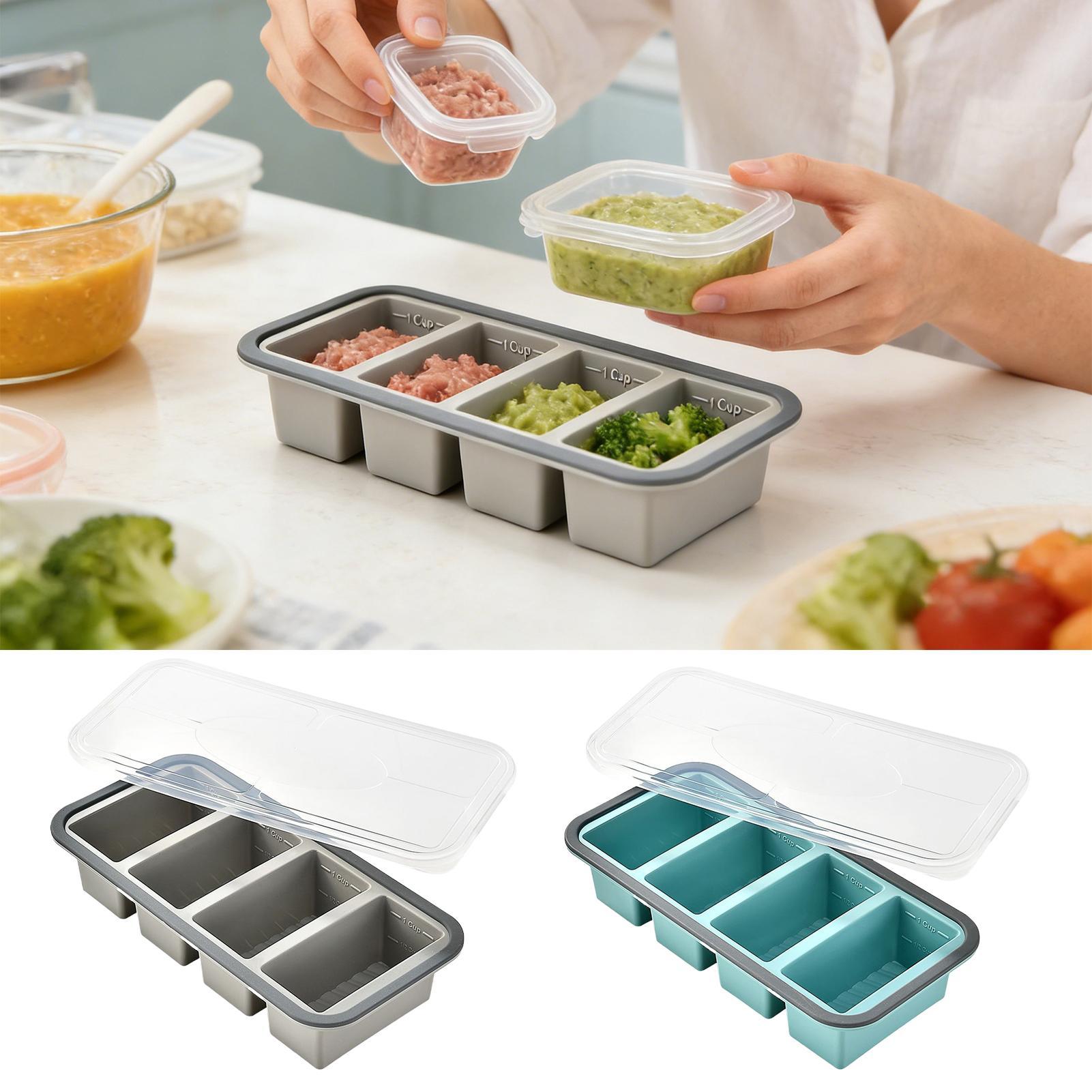 Silicone Freezer Molds Reusabl - Meal Prep Rice ulasan dan harga