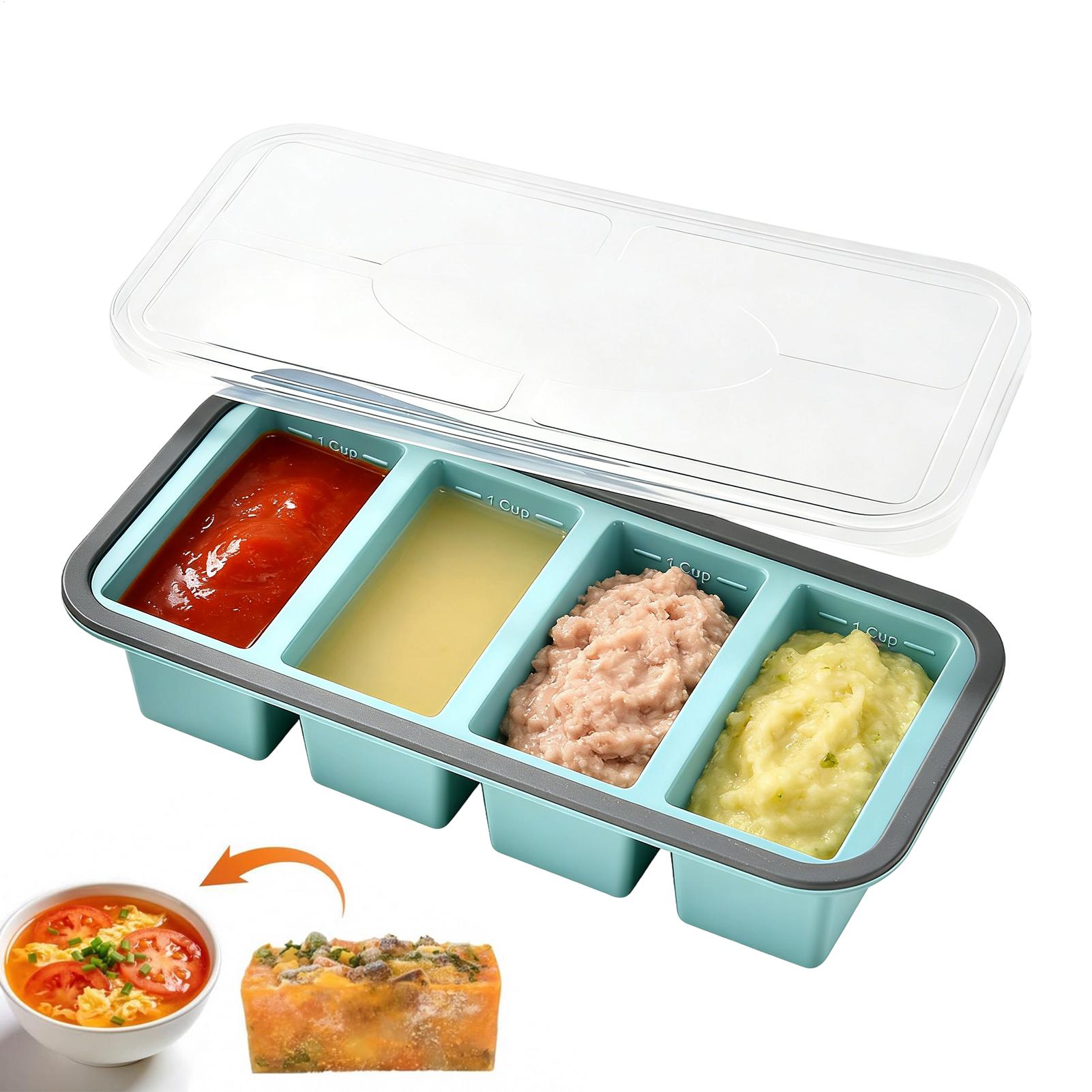 Silicone Freezer Tray Mold wit - Meal Prep Menu ulasan dan harga