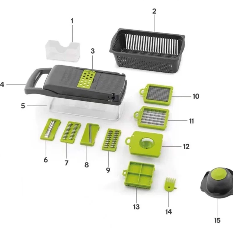 1-Pack Vegetable Slicer Set -  - Meal Prep Kit ulasan dan harga