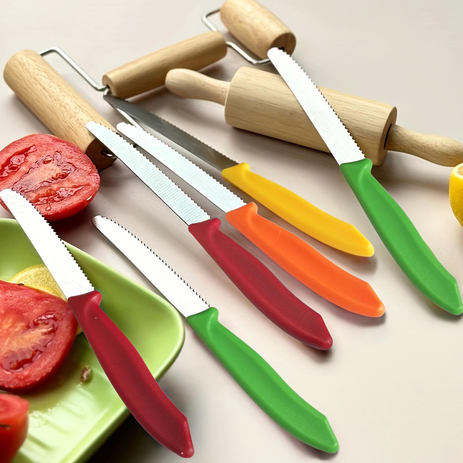 Serrated Steak Cutter 5 Pieces - Meal Prep For Cutting ulasan dan harga