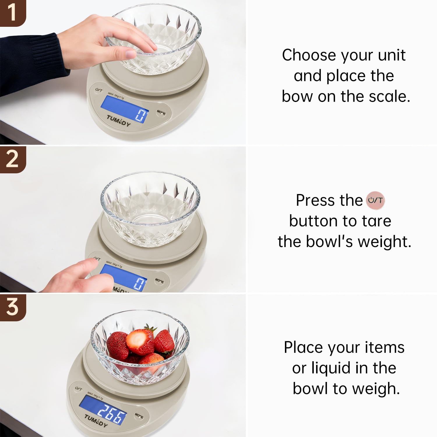 Small Digital Kitchen Scale Fo - Meal Prep Keto ulasan dan harga