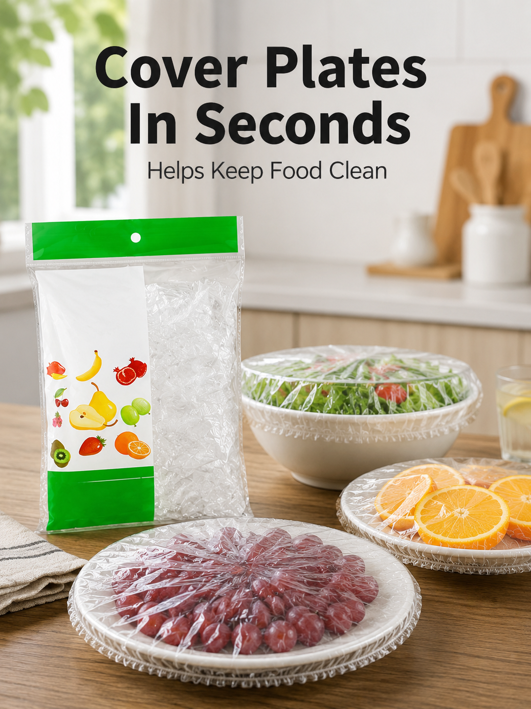 100 Pcs Disposable Elastic Bow - Meal Prep Wraps ulasan dan harga