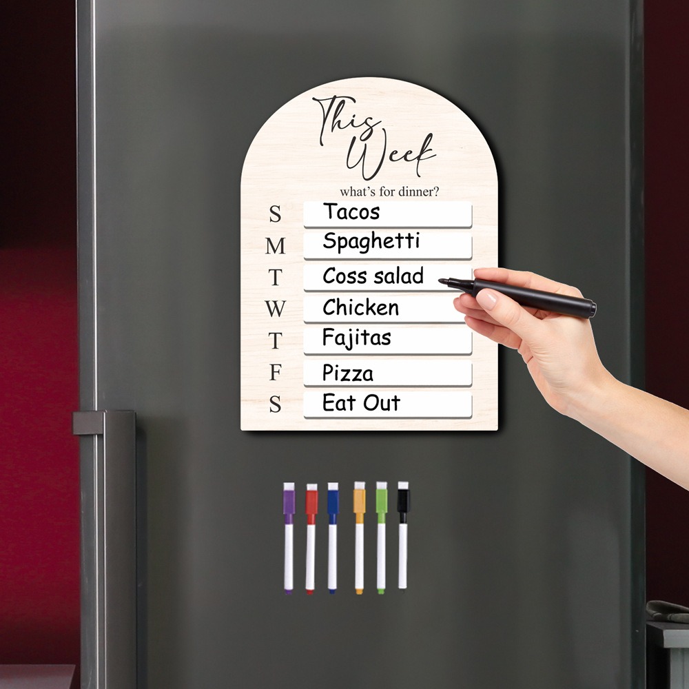 Practical Magnetic Fridge Meal - Meal Prep Menu ulasan dan harga