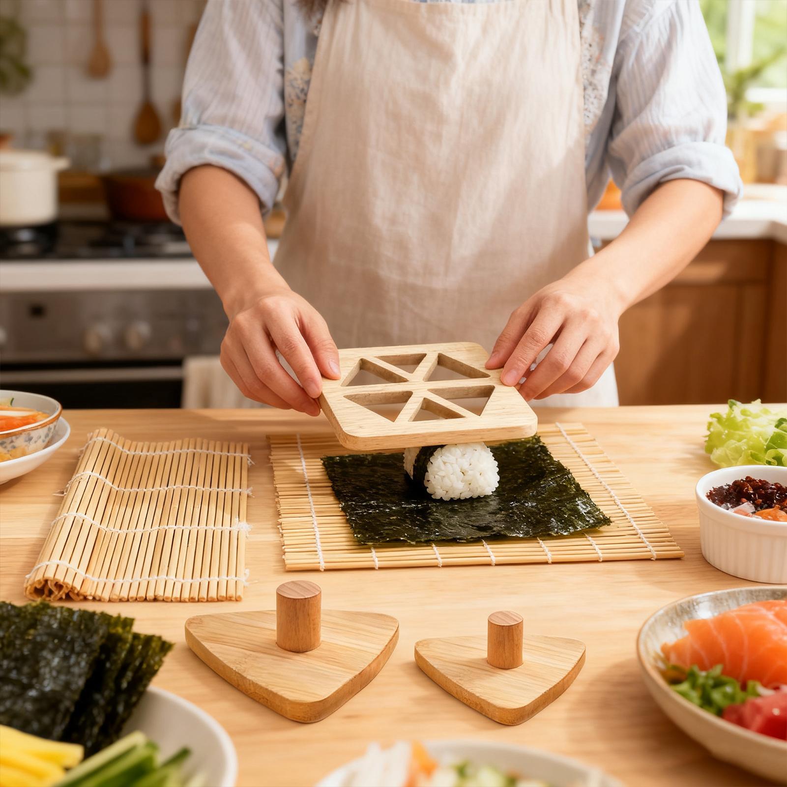 Riceball Mold Classic Wooden N - Meal Prep Rice ulasan dan harga