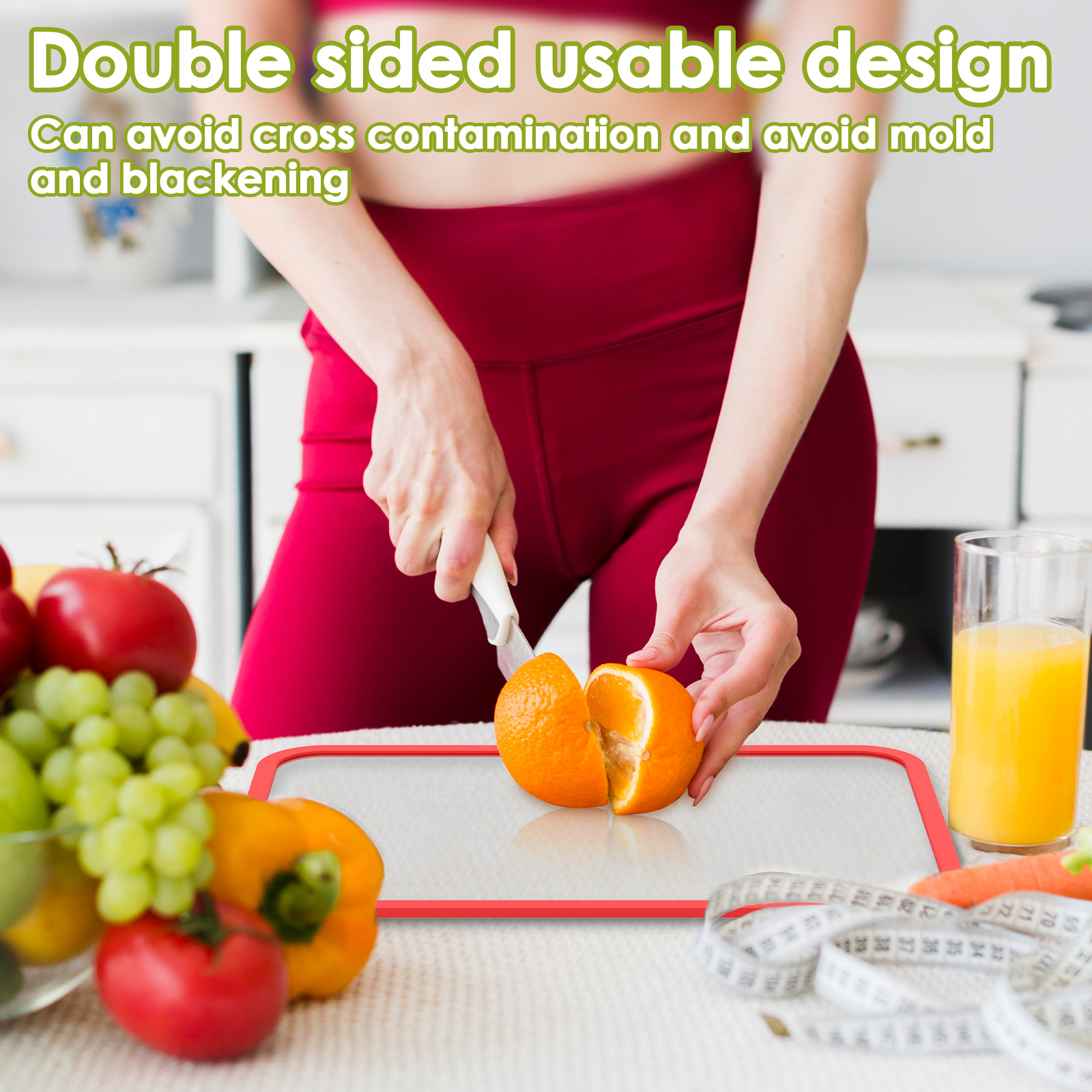 Clear Tempered Glass Cutting B - Meal Prep For Cutting ulasan dan harga
