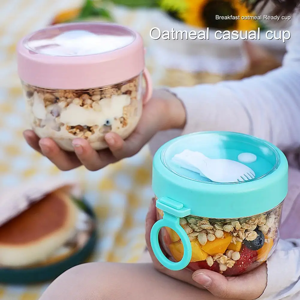 600ml Oatmeal Cup Airtight Lid - Meal Prep Kit ulasan dan harga