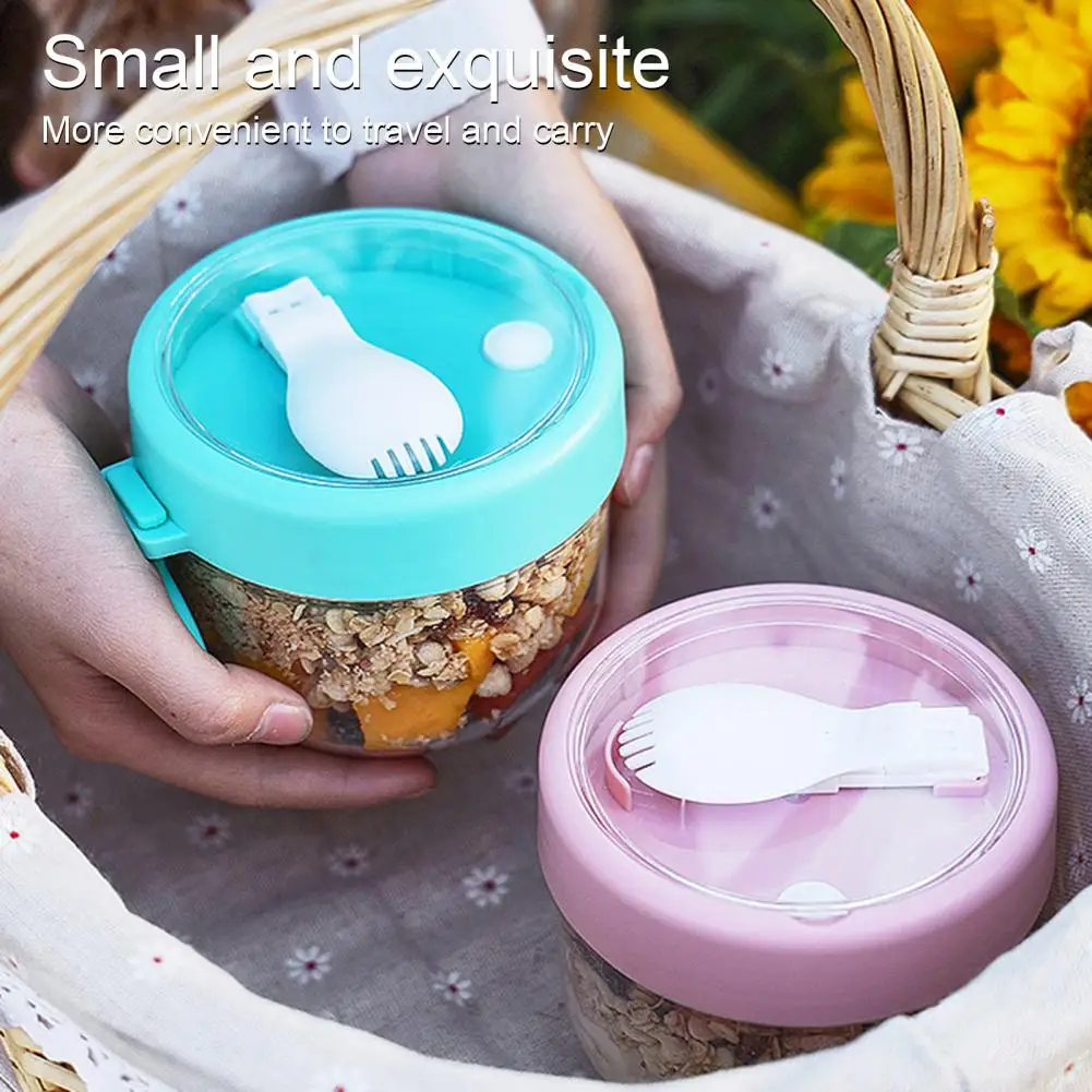 600ml Oatmeal Cup Airtight Lid - Meal Prep Kit ulasan dan harga
