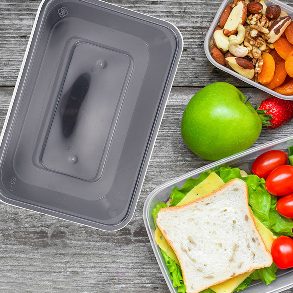 50pcs Disposable Rectangular F - Meal Prep Rice ulasan dan harga