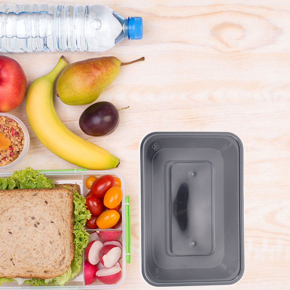 50pcs Disposable Rectangular F - Meal Prep Rice ulasan dan harga
