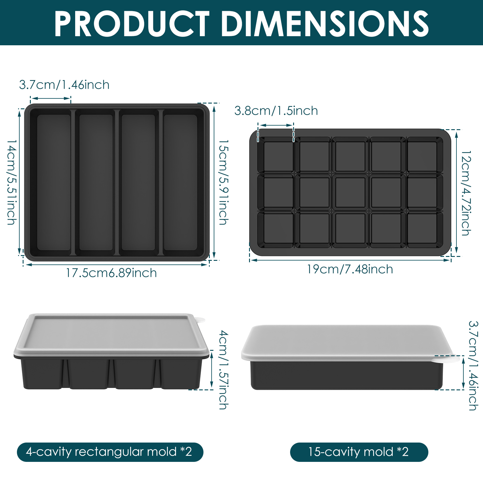 4 Pack Silicone Freezer Tray w - Meal Prep Menu ulasan dan harga
