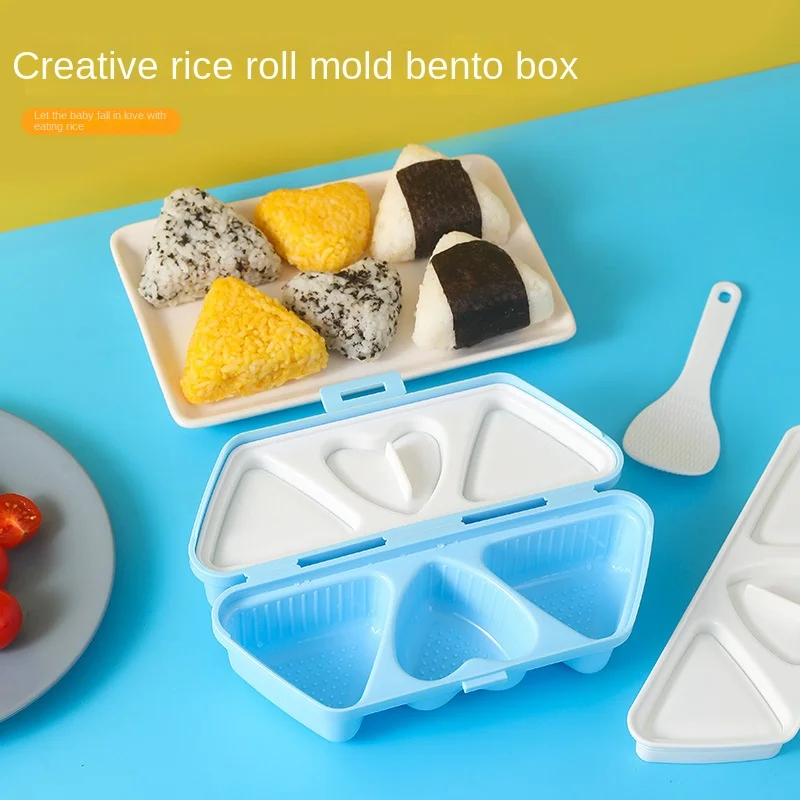 Folding Portable Triangle Love - Meal Prep Rice ulasan dan harga
