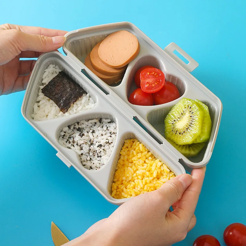 Folding Portable Triangle Love - Meal Prep Rice ulasan dan harga