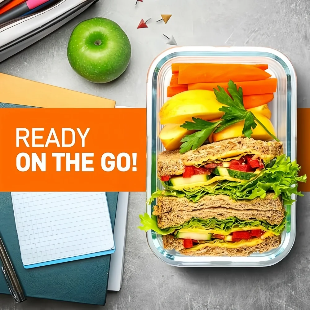 BPA-Free Glass Lunch Box Recta - Meal Prep Rezepte ulasan dan harga
