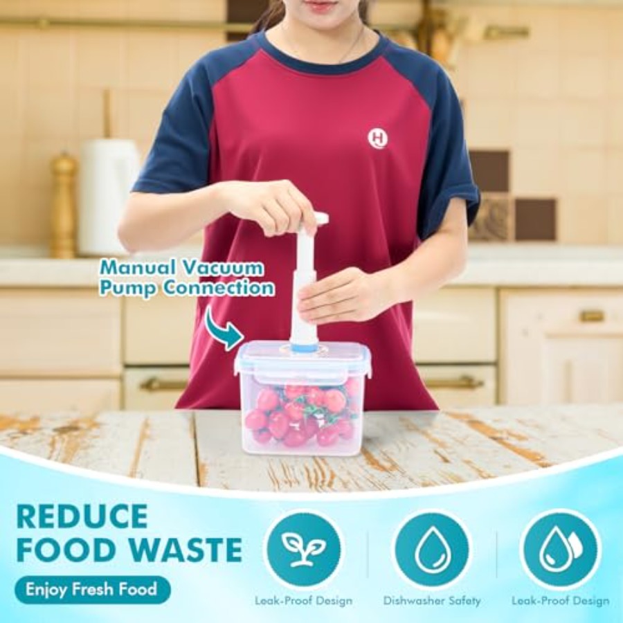 33 Pcs Vacuum Seal Storage Foo - Meal Prep Vacuum Seal Containers ulasan dan harga