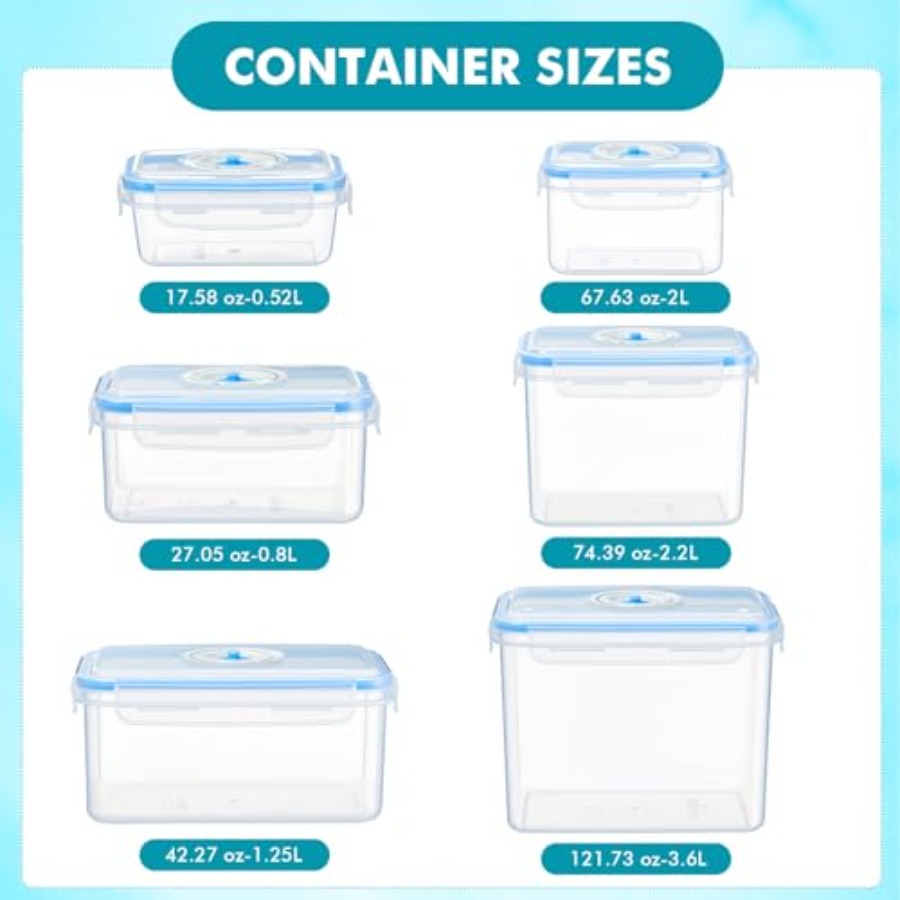33 Pcs Vacuum Seal Storage Foo - Meal Prep Vacuum Seal Containers ulasan dan harga