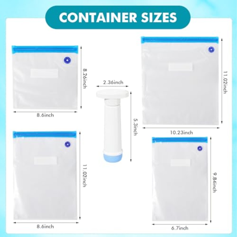 33 Pcs Vacuum Seal Storage Foo - Meal Prep Vacuum Seal Containers ulasan dan harga