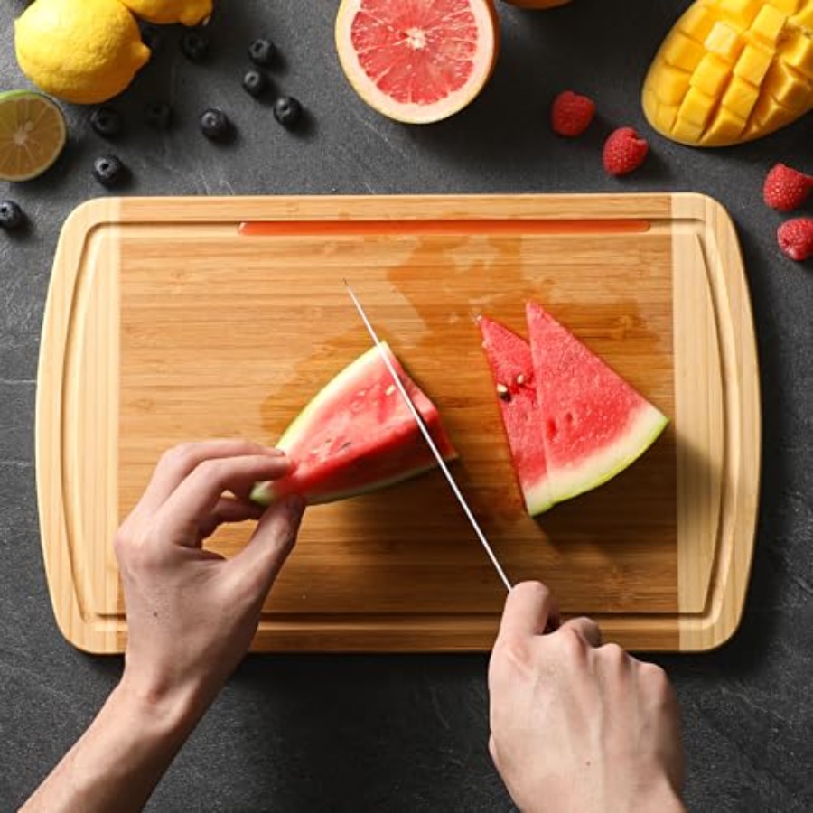 Large Wooden Cutting Board for - Meal Prep For Cutting ulasan dan harga