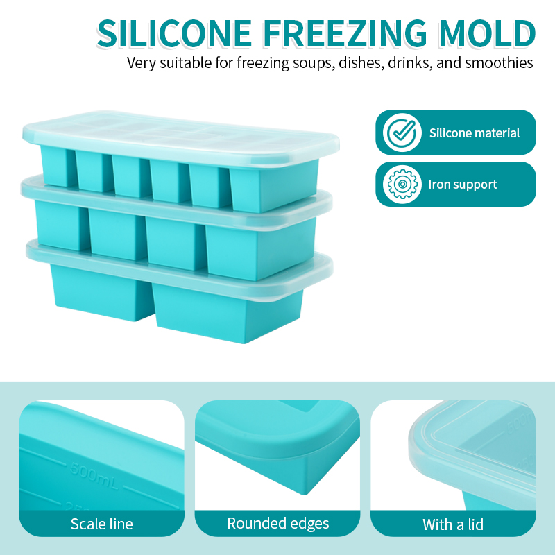 2 or 3-piece Silicone Freezer  - Meal Prep Menu ulasan dan harga