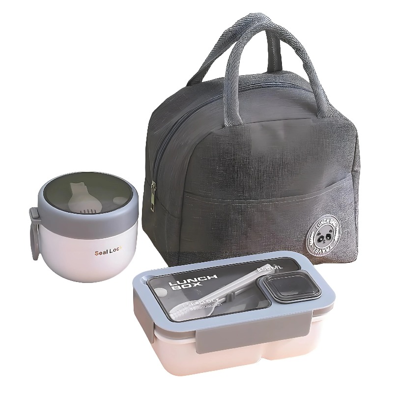 3-Piece Leakproof Lunch Contai - Meal Prep Kit ulasan dan harga