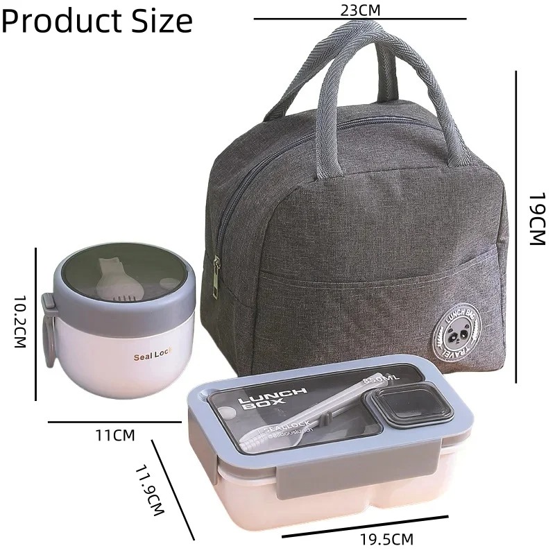 3-Piece Leakproof Lunch Contai - Meal Prep Kit ulasan dan harga