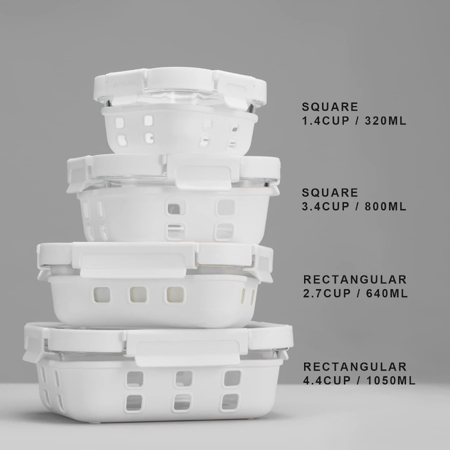 Glass Food Storage Meal Prep C - Meal Prep Wraps ulasan dan harga