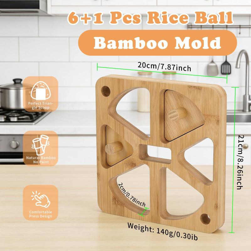 5/6 Holes Riceball Mold Classi - Meal Prep Rice ulasan dan harga