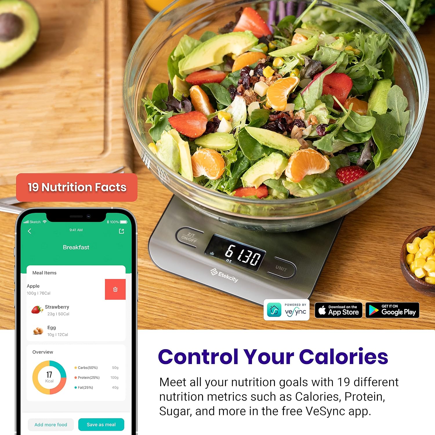 Food Nutrition Kitchen Scale D - Meal Prep Keto ulasan dan harga