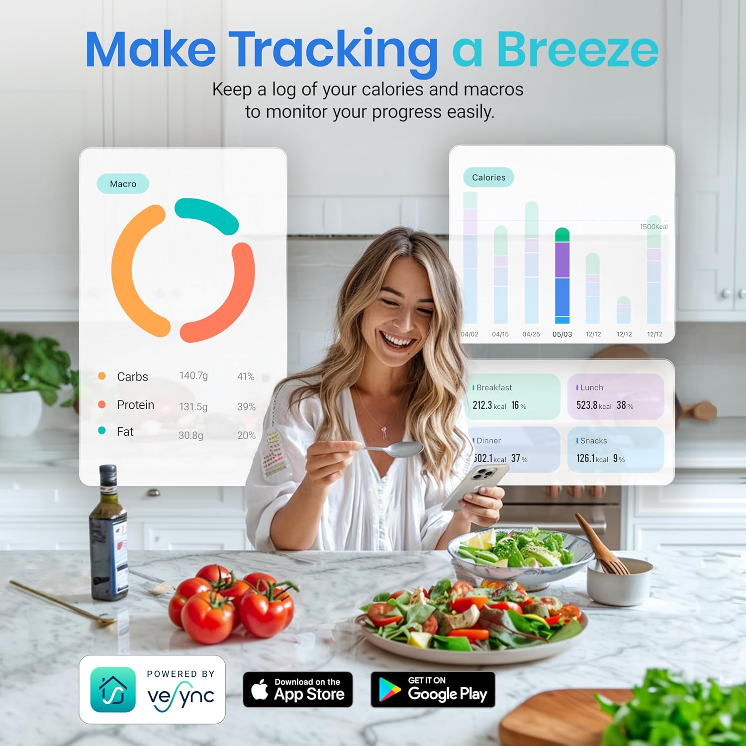 Food Nutrition Kitchen Scale D - Meal Prep Keto ulasan dan harga