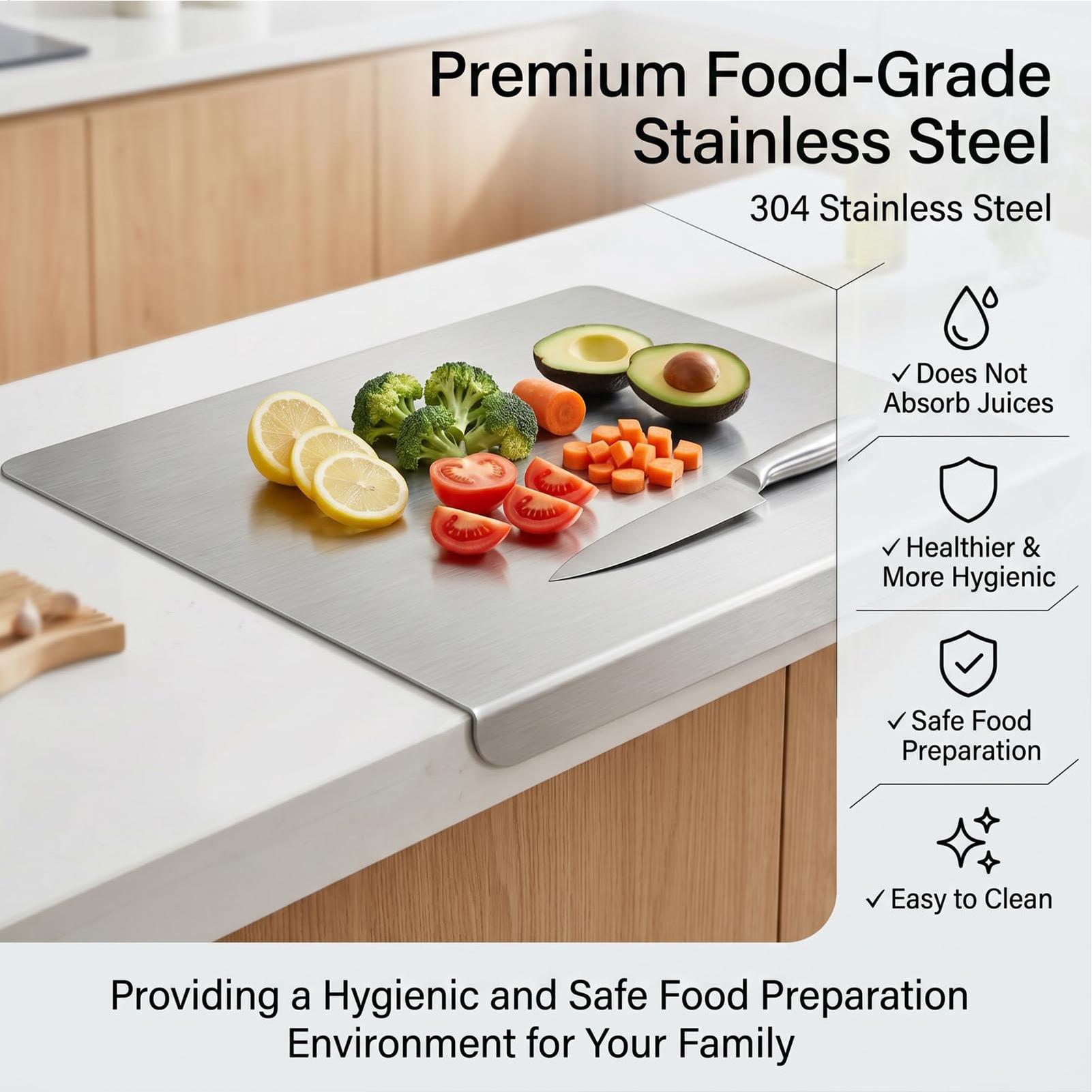 Stainless Steel Cutting Boards - Meal Prep For Cutting ulasan dan harga