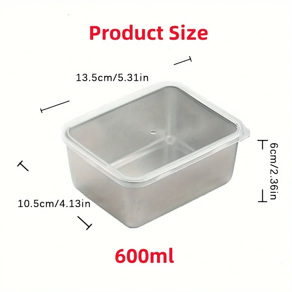 6Pcs Stainless Steel Food Cont - Meal Prep Kit ulasan dan harga