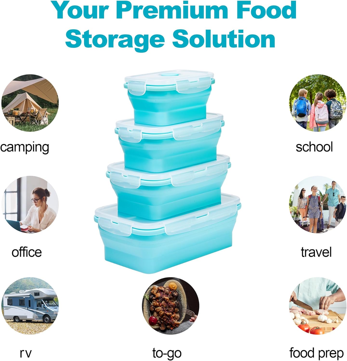 Collapsible Food Storage Conta - Meal Prep Kit ulasan dan harga