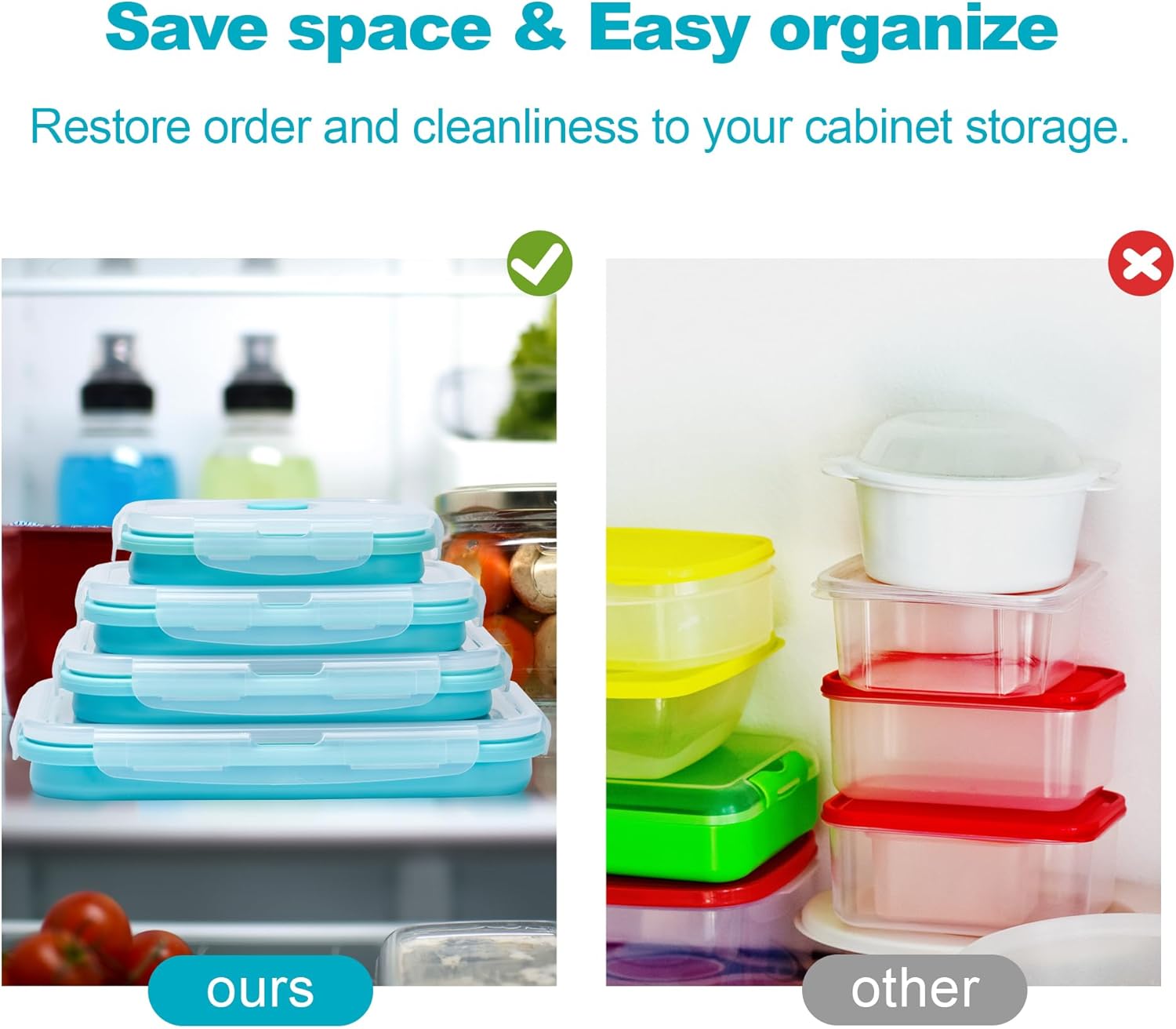 Collapsible Food Storage Conta - Meal Prep Kit ulasan dan harga