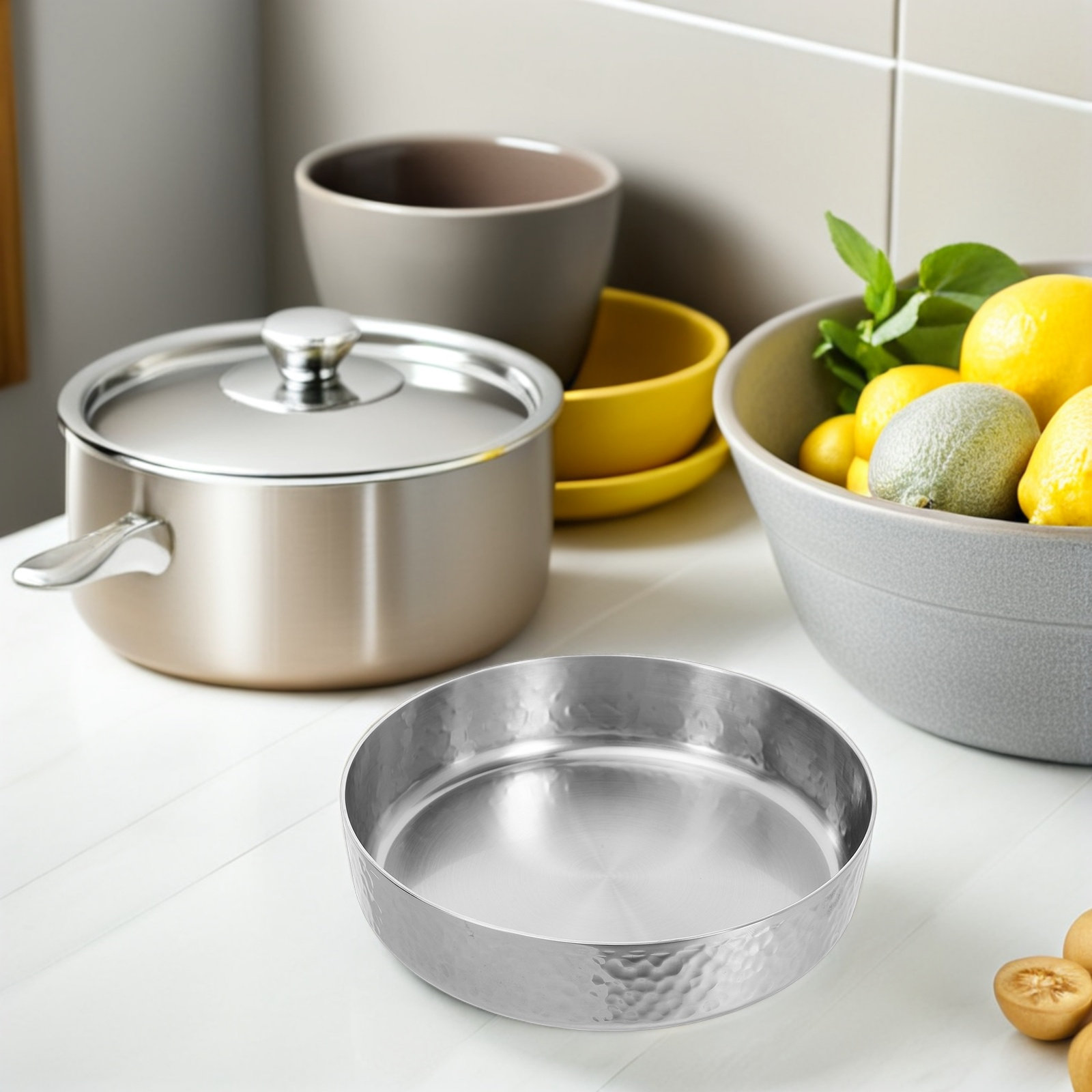 Hammered Finish Stainless Stee - Meal Prep Rice ulasan dan harga