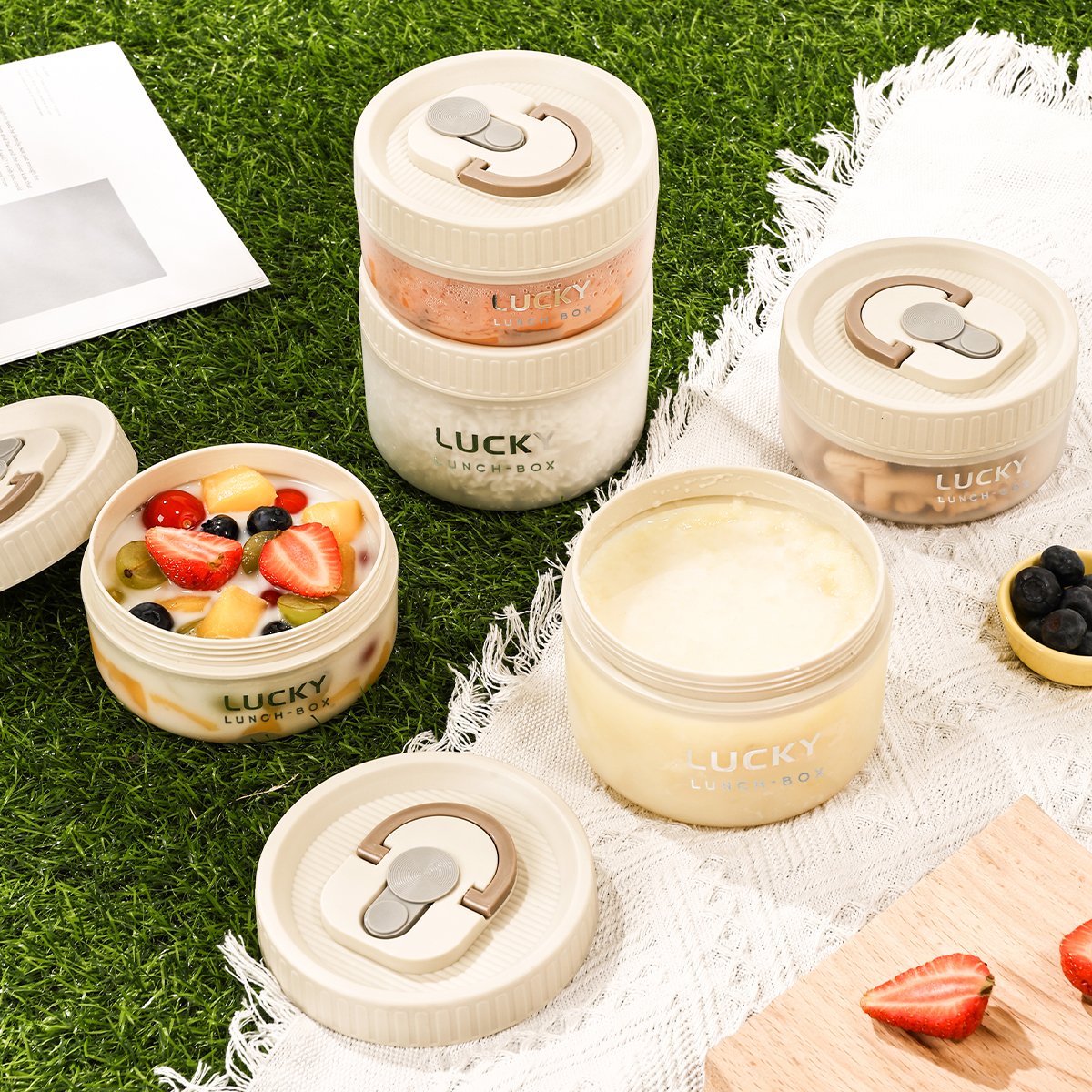 WORTHBUY Transparent Plastic L - Meal Prep Kit ulasan dan harga