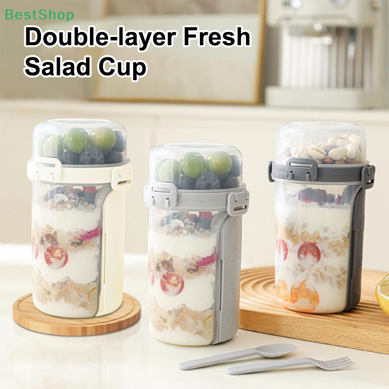 ❤Salad Cup Portable Light Meal - Meal Prep Kit ulasan dan harga