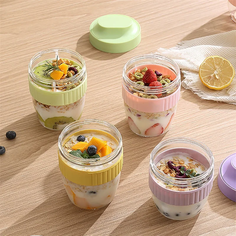 480/570ml Breakfast Cup Portab - Meal Prep Kit ulasan dan harga