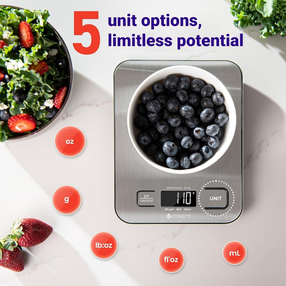 Digital Food Scale 5kg/11lb –  - Meal Prep Keto ulasan dan harga