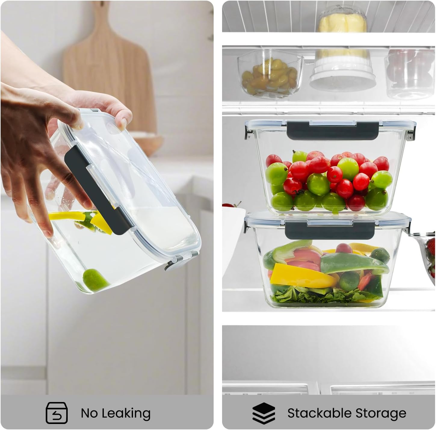 Large Glass Storage Containers - Meal Prep With Rotisserie Chicken ulasan dan harga