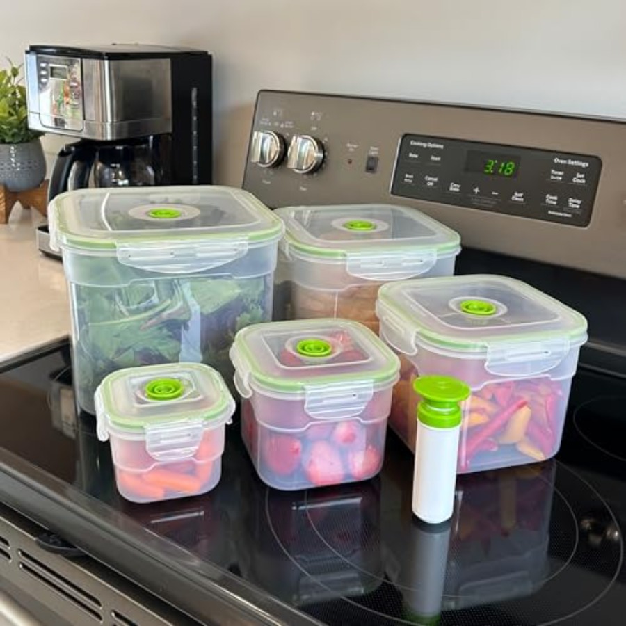 Vacuum Seal Food Storage Conta - Meal Prep Vacuum Seal Containers ulasan dan harga