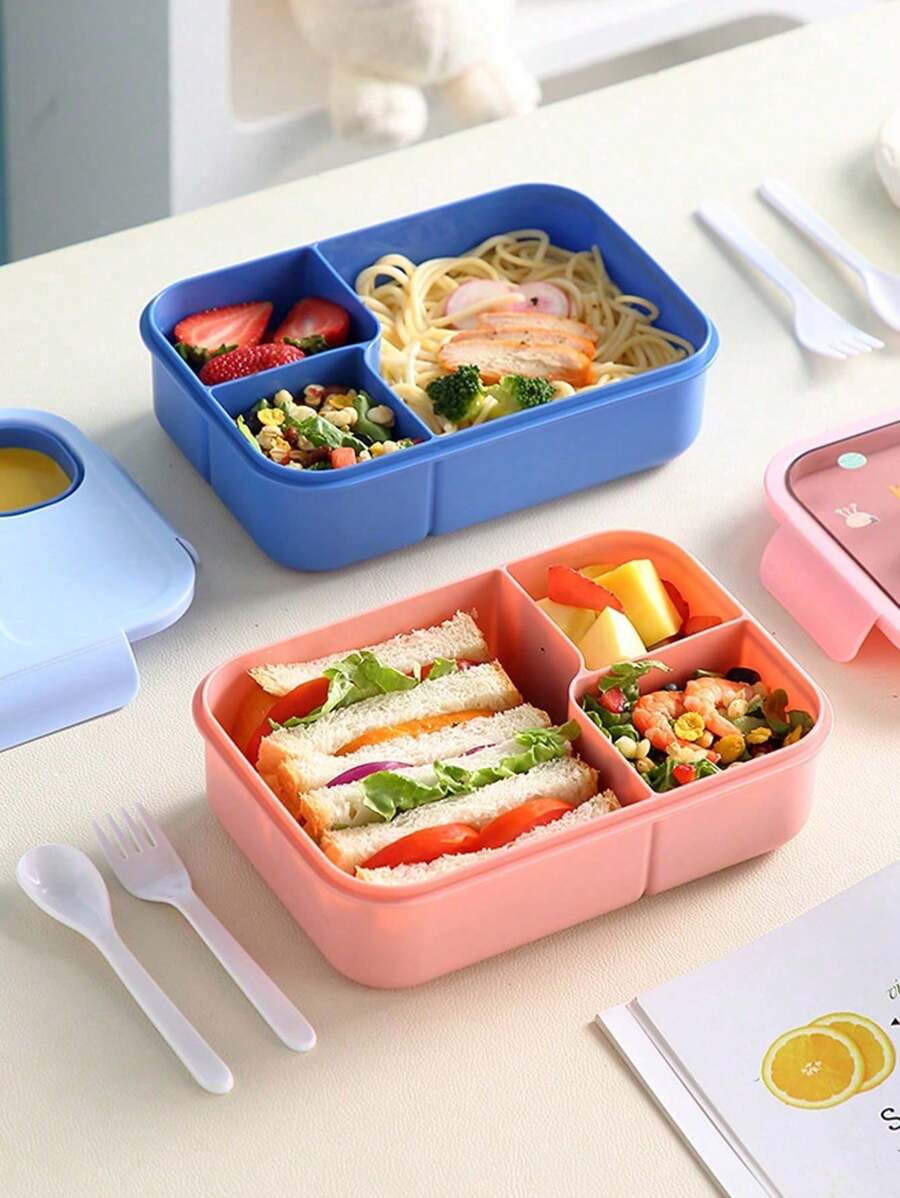 1Pc Cartoon Lunch Box, Microwa - Meal Prep Rice ulasan dan harga