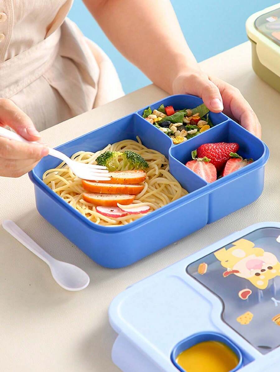 1Pc Cartoon Lunch Box, Microwa - Meal Prep Rice ulasan dan harga