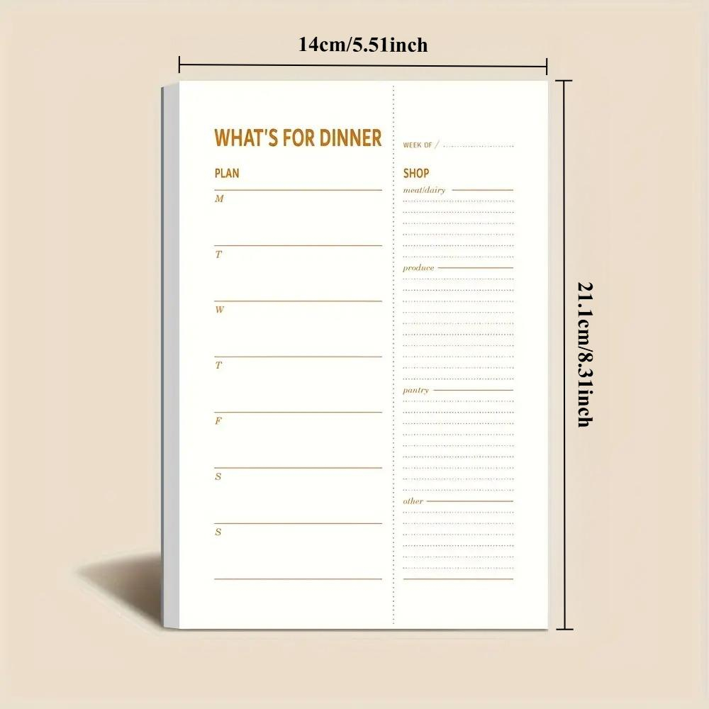 1pc Daily Diet Plan Notebook,  - Meal Prep Menu ulasan dan harga