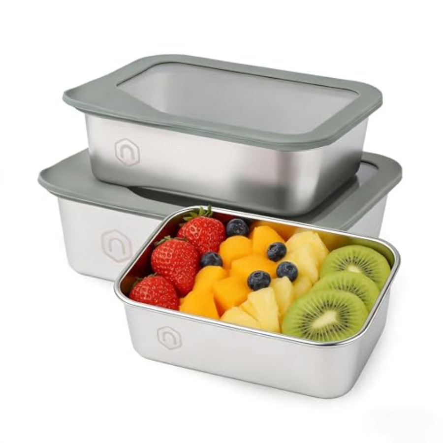 3PCS Stainless Steel Food Stor - Meal Prep Kit ulasan dan harga